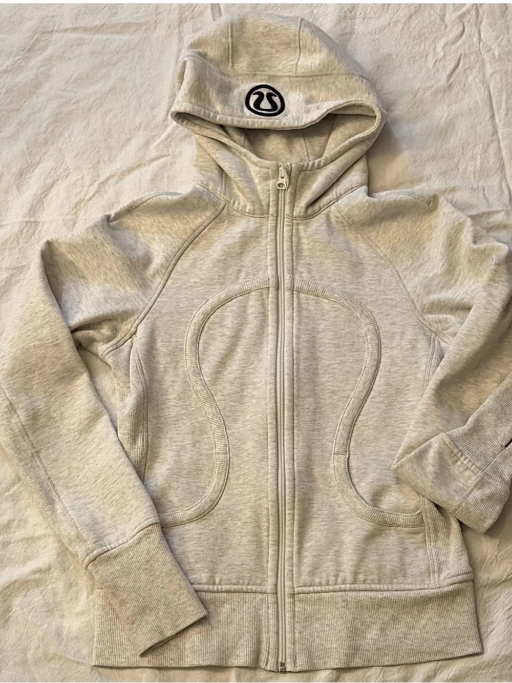lululemon athletica Light Heather Gray Full-Zip Hoodie